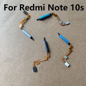 Bilashmart Xiaomi Redmi Note 10S Fingerprint Sensor Home Button Menu Touch ID Scanner Ribbon Connector Flex Cable