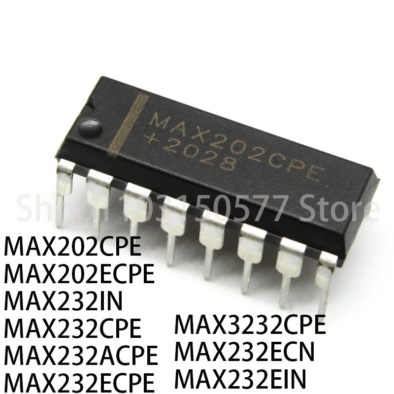 1 Pezzo Max202Cpe/Epe Max202Ecpe/Eepe Max232In Max232Cpe/Epe Max232Acpe/Aepe Max232Ecpe/Eepe Max3232Cpe/Epe Max232Ecn-Dip16