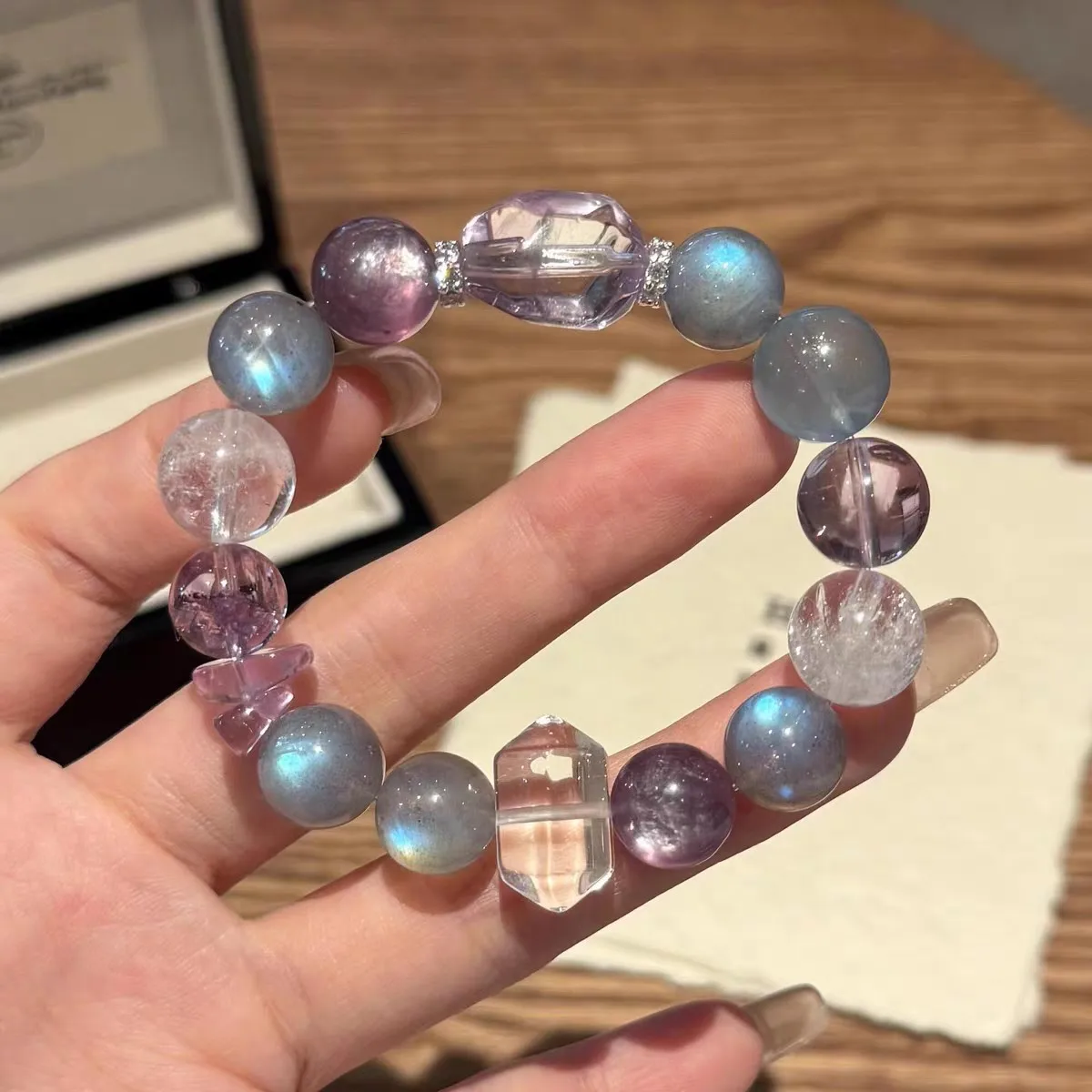 natural-grey-moonstone-amethyst-multi-stone-beaded-bracelet-luxury-unique-design-women-wrist-jewelry