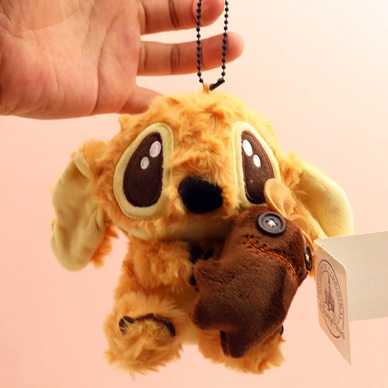 ファンタスティック・スティッチぬいぐるみ　巻き毛ゴールドスティッチ人形　ぬいぐるみ　可愛いペンダント　バックパックペンダント　女の子男の子　お祭り　キュートなギフト