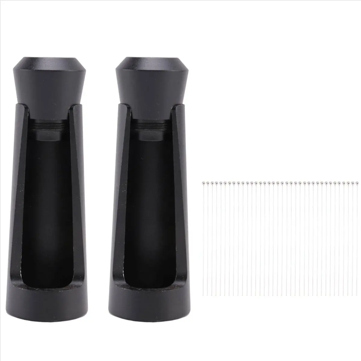 A47T 2PCS Espresso Coffee Stirrer WDT Tool and Self-Aligning Stand Coffee Stirring Tool Coffee Cloth Powder Needle with Base