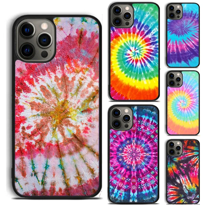 Trippy Tie Dye Hippie Art Phone Case For For iPhone 16 15 11 12 13 14 Pro Max XS XR Plus coque