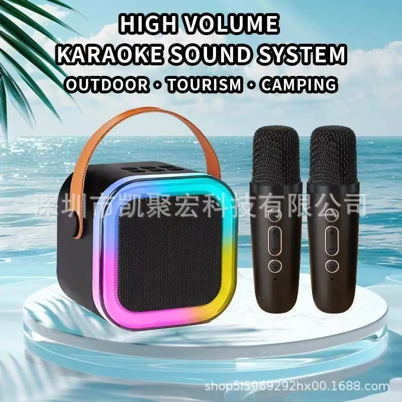 

K12 audio bluetooth wireless speaker bluetooth spot microphone integrated portable mini blue