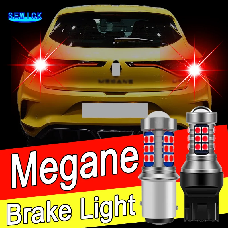 2pcs LED Brake Light Bulb Accessories For Renault Megane 1 2 3 1995-2018 2007 2008 2009 2010 2011 2012 2013 2014 2015 2016 2017