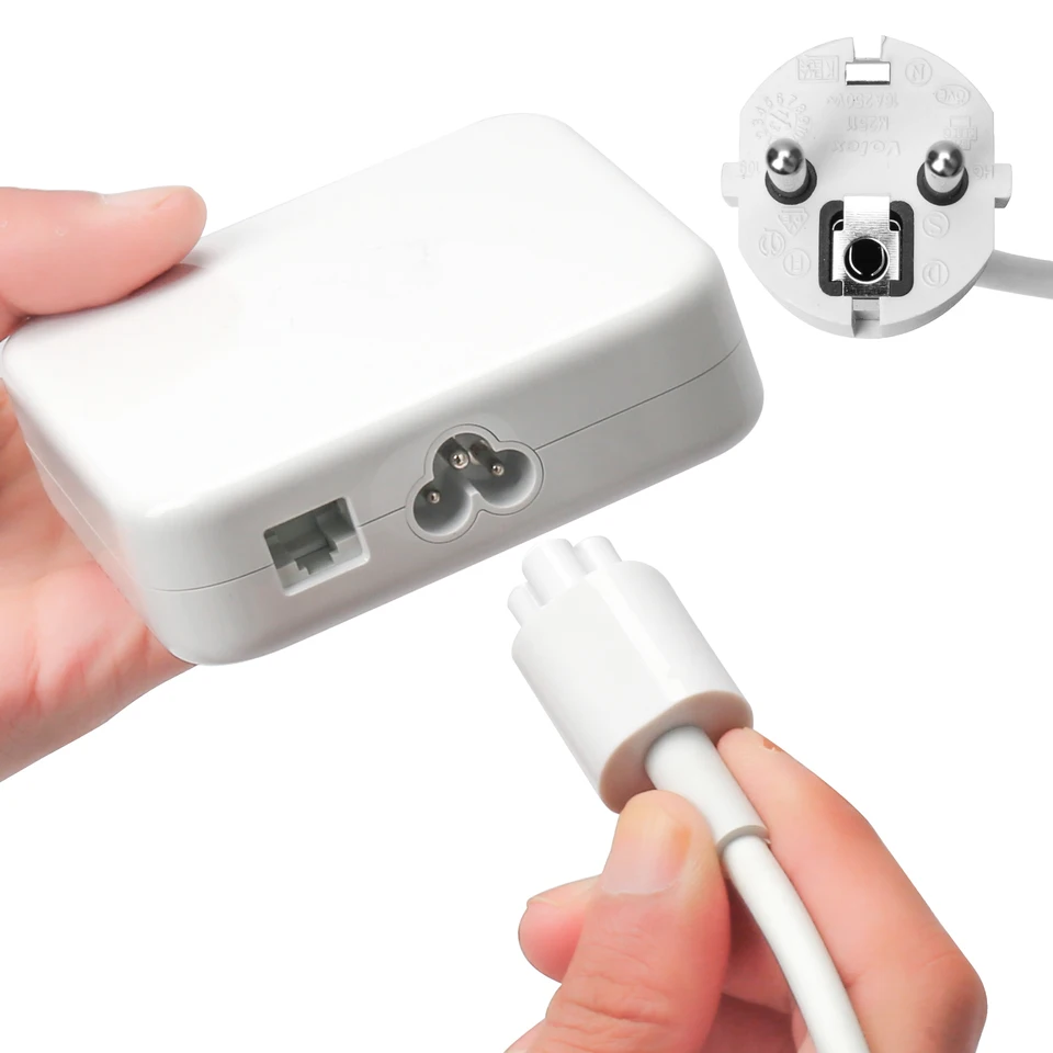 交換用延長ケーブル 143W電源アダプターケーブル US EU UKプラグ Apple