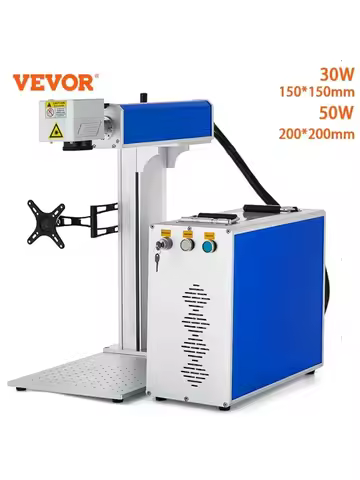 VEVOR Fiber Laser Marking Machine 30W 50W Fiber Laser Engraver Cutting Gold Silver Ring Optical Fiber Laser Engraving Machine
