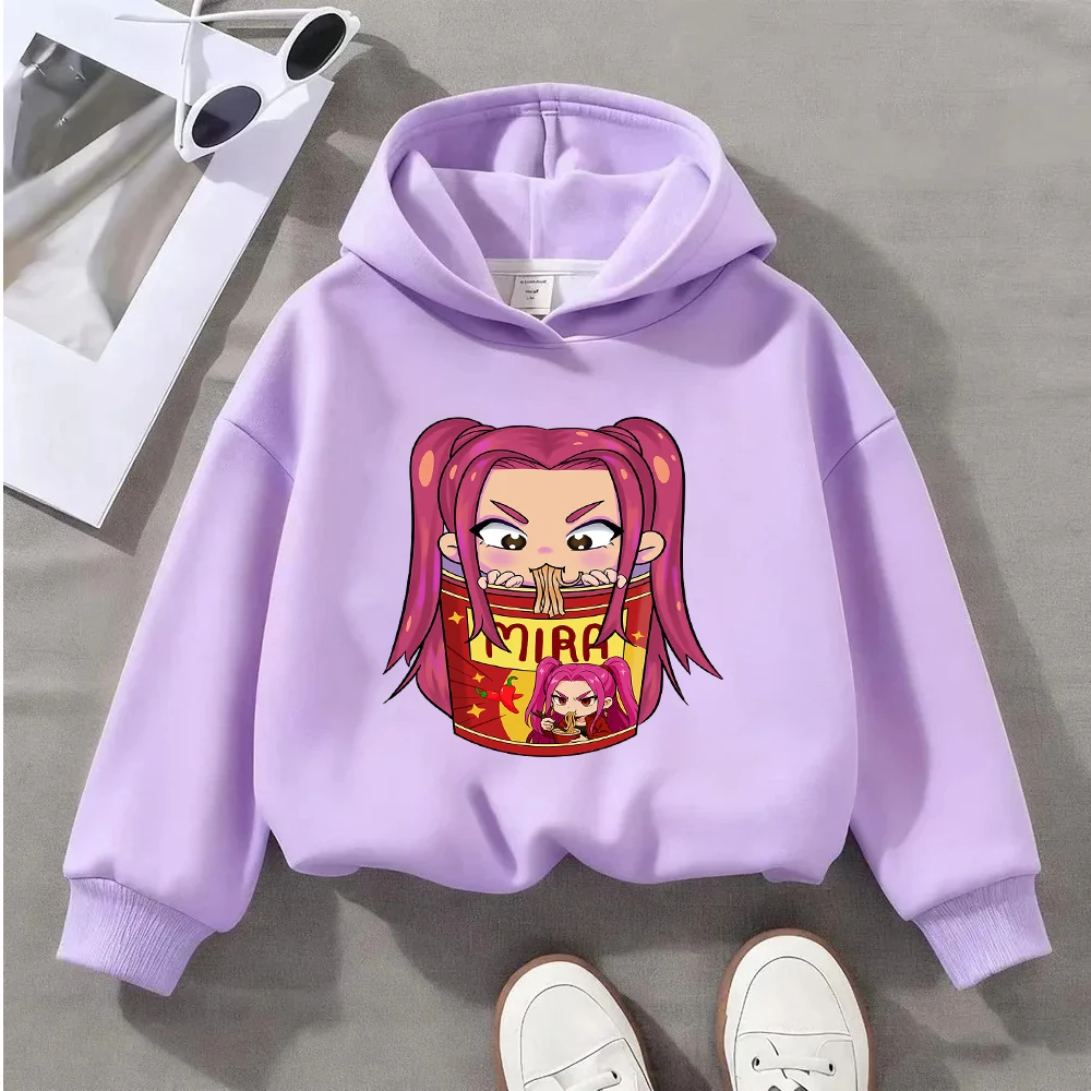

Kids Cartoon Noodle Girl Print Sweatshirt Toddler Casual Long Sleeve Pullover Top
