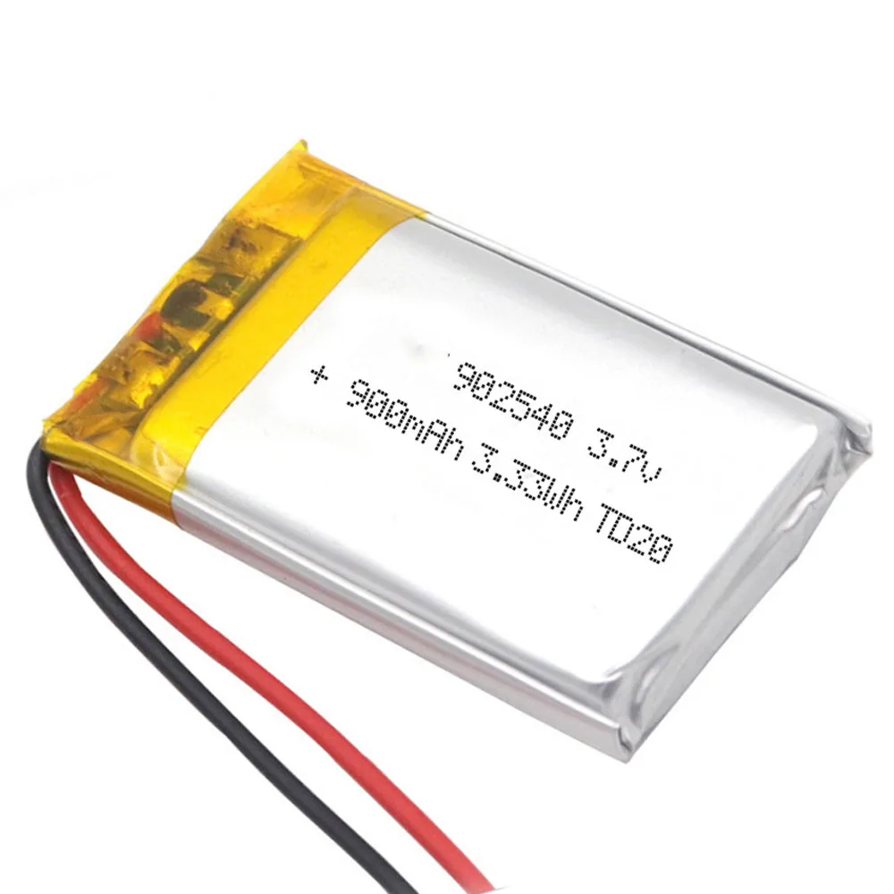 2/5/10/20 Pcs 3.7V 800mAh 902045 Lithium Polymer Ion Battery 2.0mm JST Connector