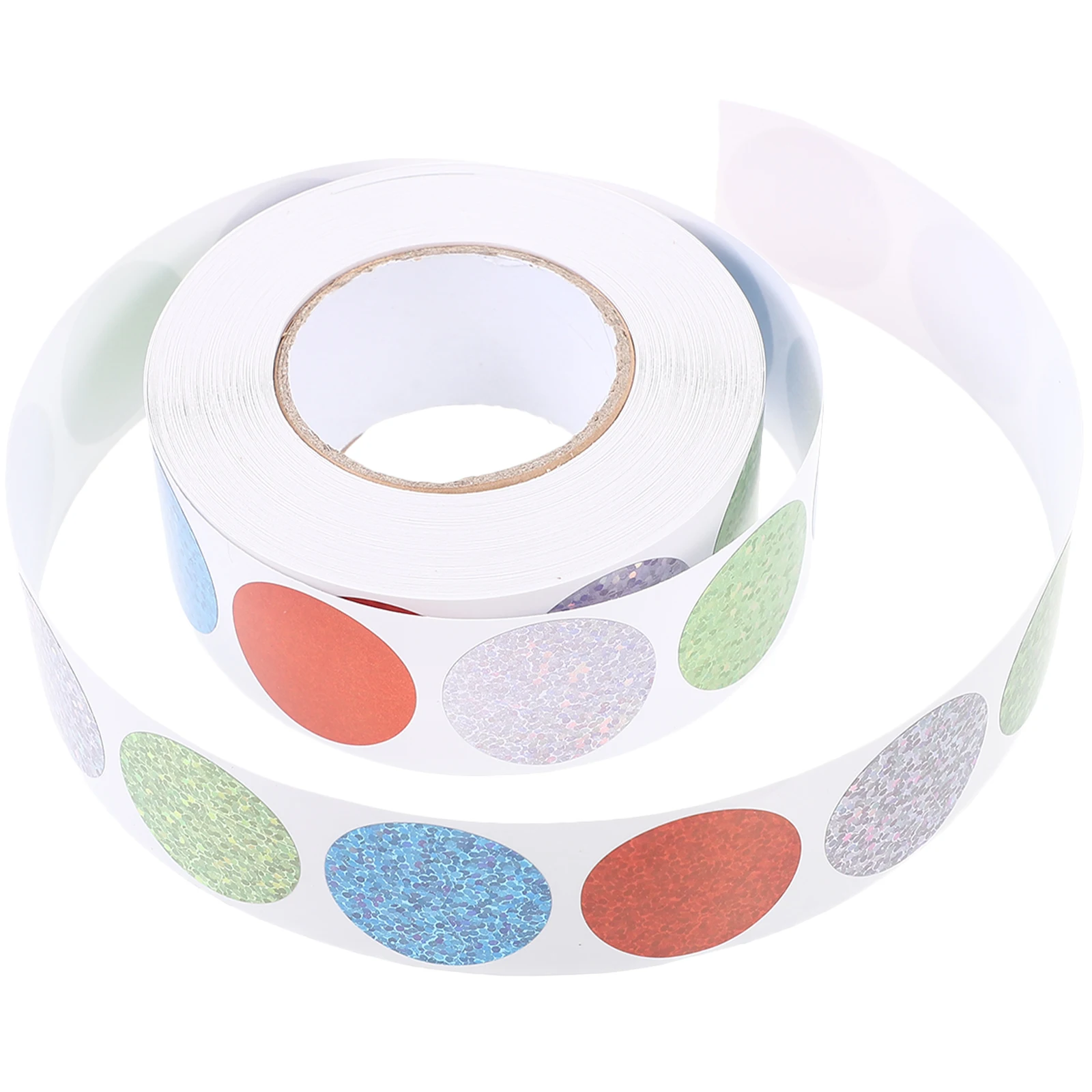 

2 Rolls Sequin Stickers for Envelopes Seal Sealing Gift Notes Label Round Labels Sequins