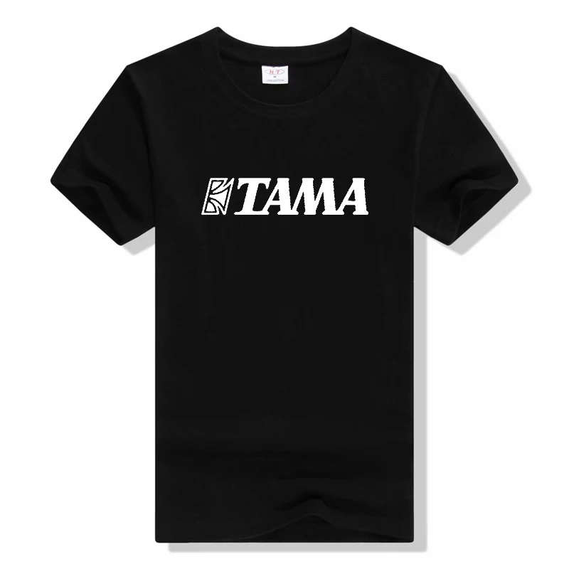 

Men Printed Tama T Shirt New Cool Printed Drums T-shirts Men O-neck Short Sleeve Cotton Music T-shirts