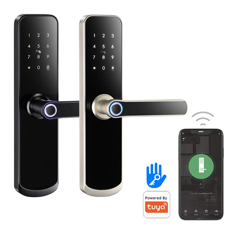 Euro mortise 6068 5572 Smart door lock Fingerprint Tuya Wifi Ttlock IC card Code Keyless entry Home Security digital door lock