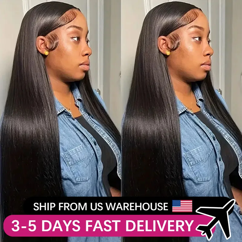 13x6 13x4 Lace Front Wigs Human Hair Pre Plucked 4x4 Glueless Closure Wig Cheap Brazilian Straight Human Hair Wigs For Women