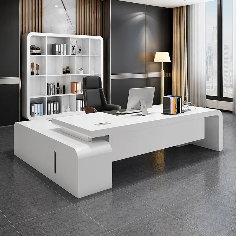 Painted boss desk simple modern president desk fashionable atmosphere manager supervisor desk