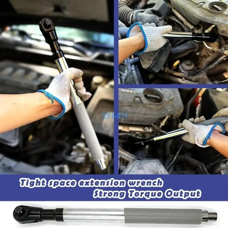 

E15A Ergonomic Grip Ratchet Extension Wrench 1/2“ Offset Extension Wrench Impact