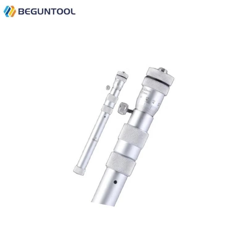 Tubular Inside Micrometers 50-250mm 150-2000mm 250-5000mm Interchangeable Anvils Extension Rod Micrometer