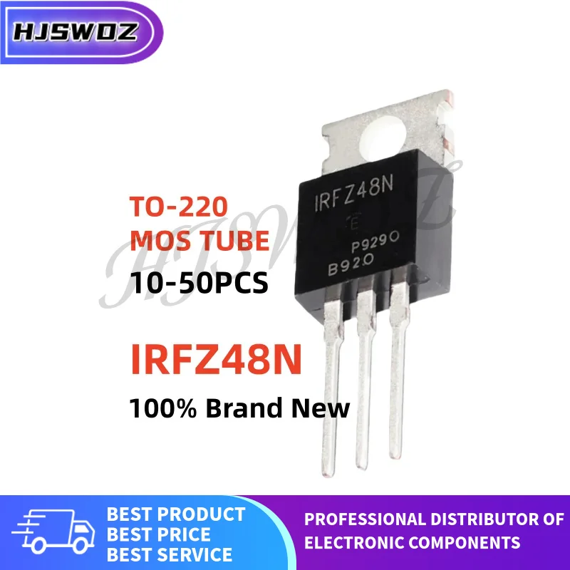 10-20-50Pcs 100% New IRFZ48N IRFZ48NPBF IRFZ48 TO-220 MOSFET Field-effect transistor