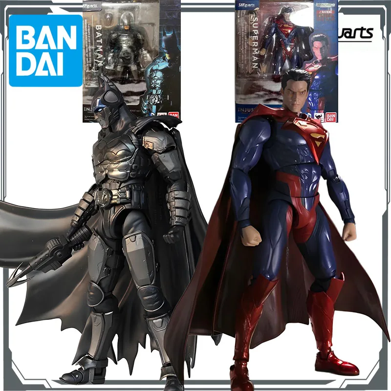 

Bandai Original Action Figure S.H.Figuarts INJUSTICE:GODS AMONG US BATMAN&SUPERMAN Action Figure Toys for Boys Gift Collectible
