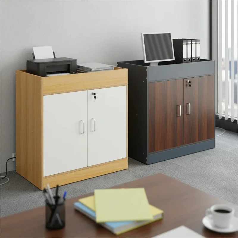 

Lockable Storage Cabinet, Modern File Cabinet with Two Keys for Secure Document Storage in Home Office Study Room