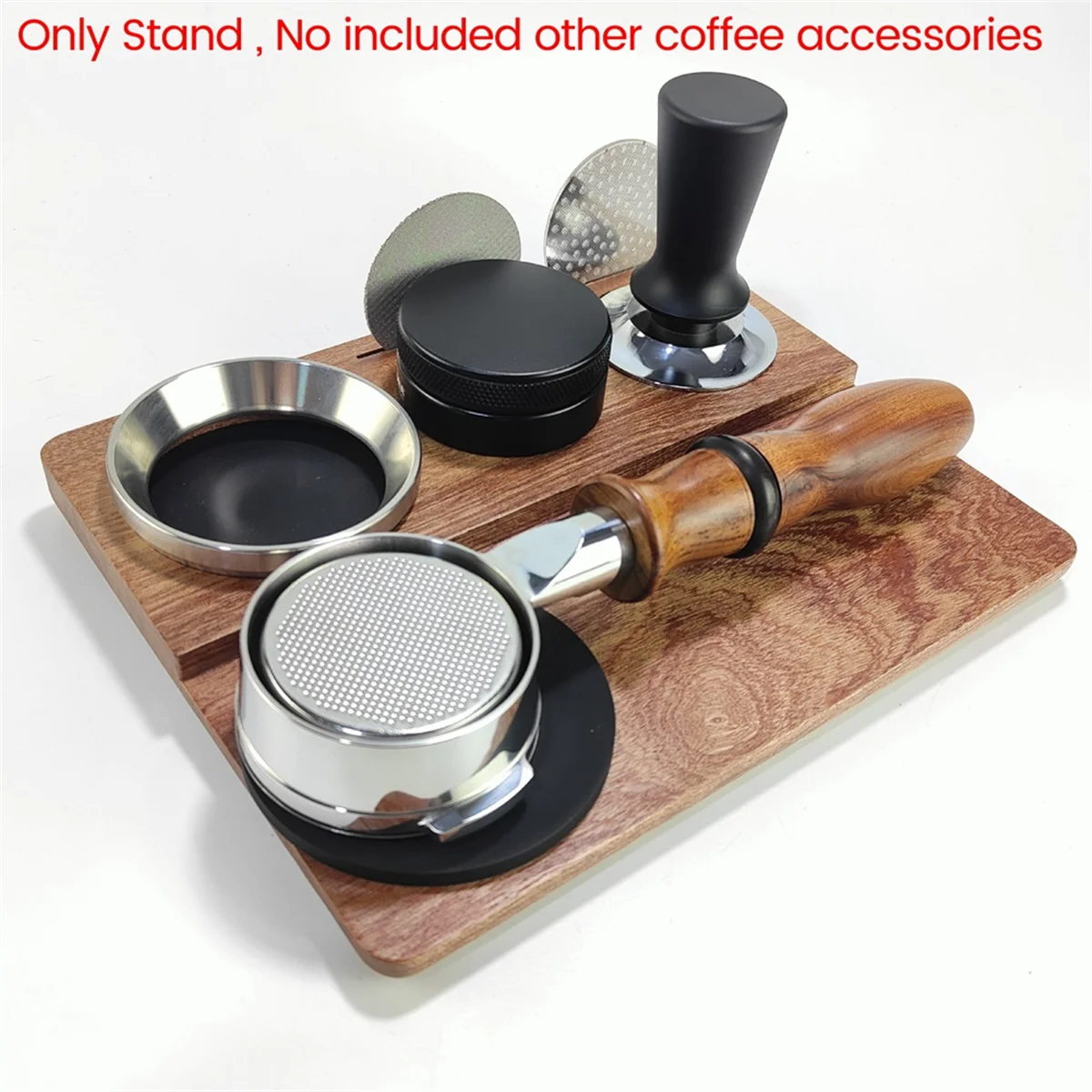 Coffee machine accessories Coffee Machine Handle Matching Utensil Storage Bracket Coffee Wooden Support Base