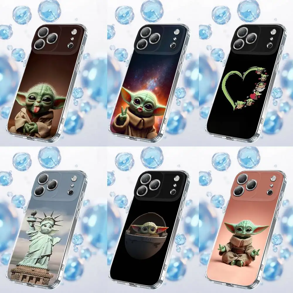 

Funny Cute Baby Y-Yo-da Phone Case For iPhone 17,16,15,14,13,12,11 Plus,Pro,Max,Plus,E,SE4,Air,Mini Transparent