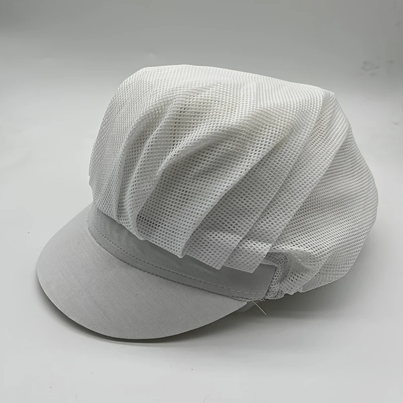 Kitchen Work Hat Chef Hat Cooking Hygienic Cap Baking Smoke-proof Dust Breathable Mesh Hotel Cook Cap Restaurants Accessories