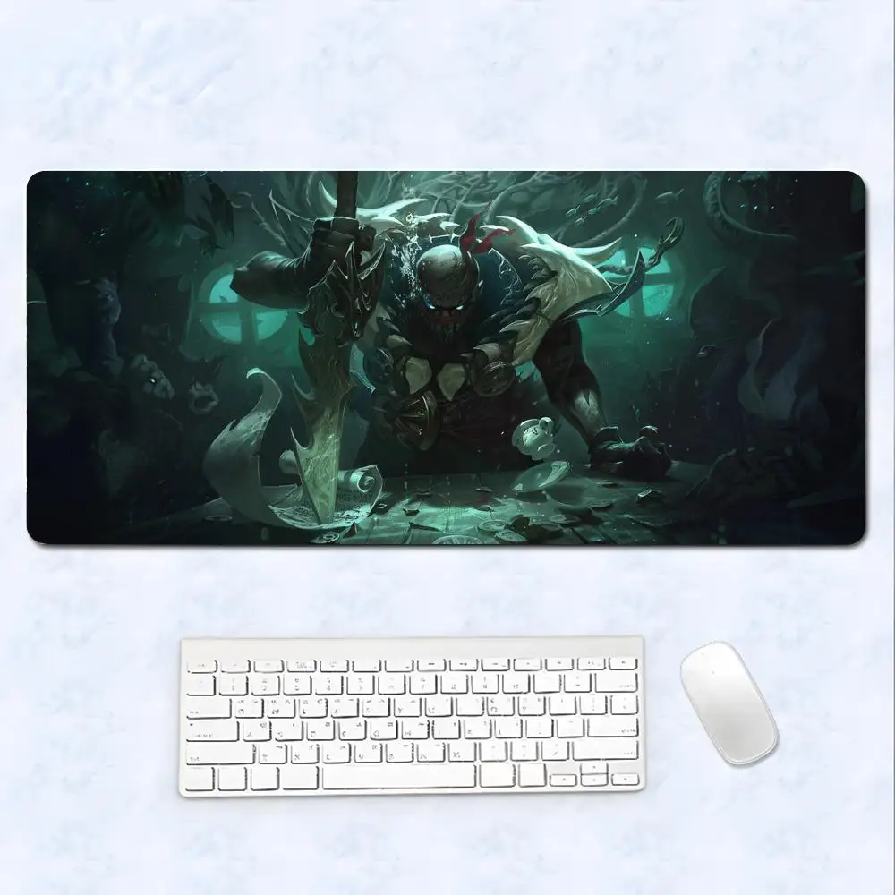 Pyke Qiyana Quinn Mouse Pad Cartoon Lockedge Large Gaming Pad Computer Gamer Keyboard Mouse Mat Desk Mousepad for PC Desk Pad