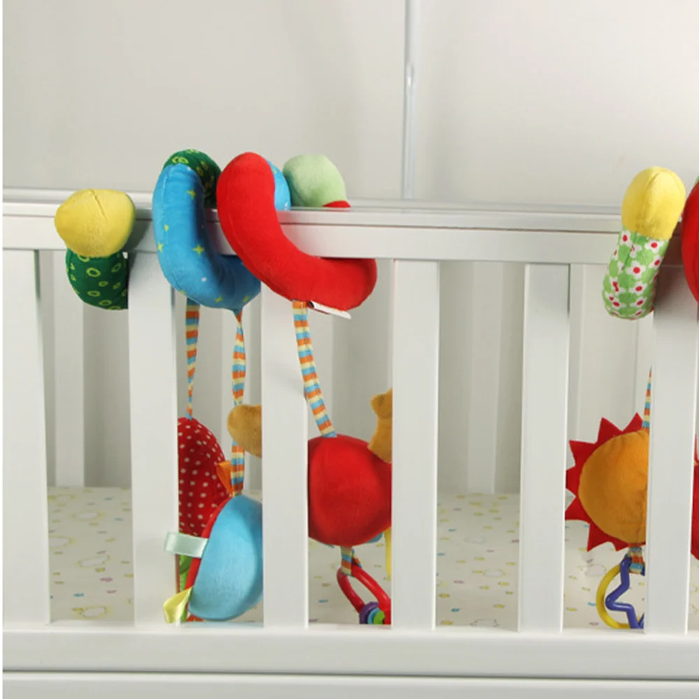 ตุ๊กตาสัตว์การ์ตูนสำหรับเด็กทารก ตุ๊กตาผ้าพลัฌสำหรับตกแต่งเตียงเด็ก