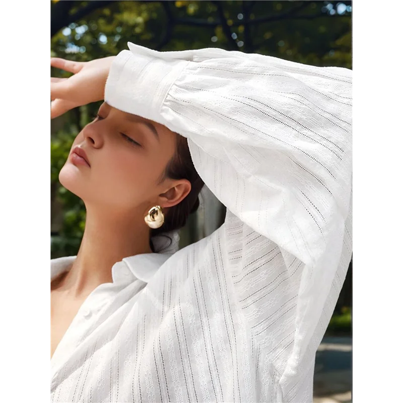 CYL-2 Piece Sets For Women Summer Oversized White Shirt And Shorts Sets For Women 2 Piece Outfits Vacation Sets