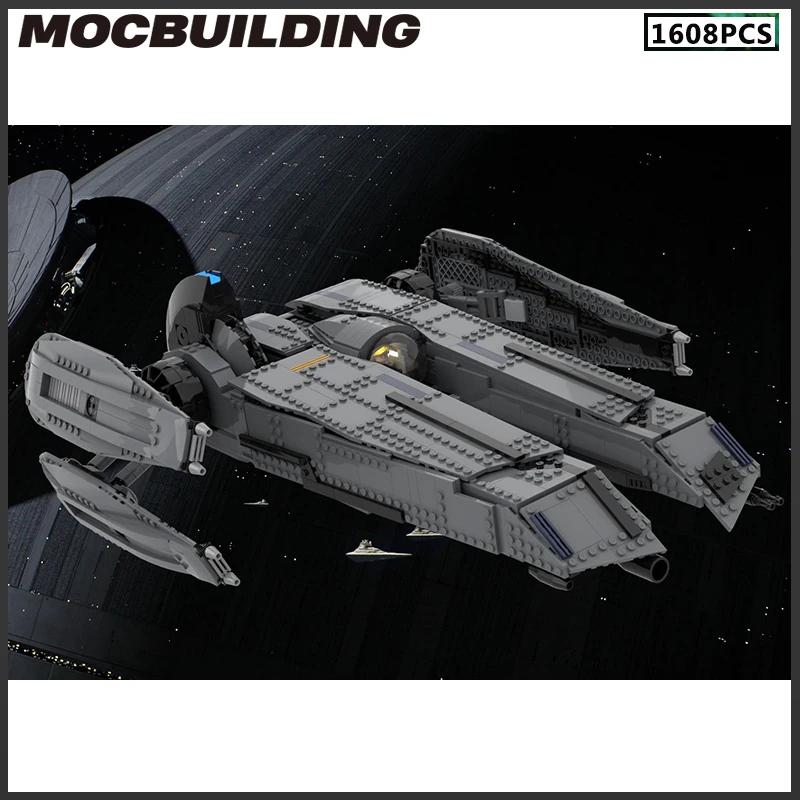 The Rogue Shadow Moc Building Blocks Movie Scene Technology Bricks Force Unleashed Model Toys Birthday Gift Playsets Collection