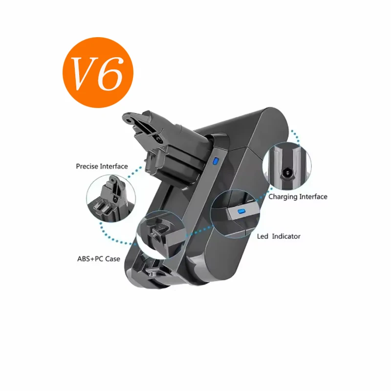 👍100% New Vacuum Cleaner rechargeable Battery for Dyson V6 V7 V8 Series SV07SV09 SV10 DC62 DC58 DC31 Absolute Fluffy Animal Pro