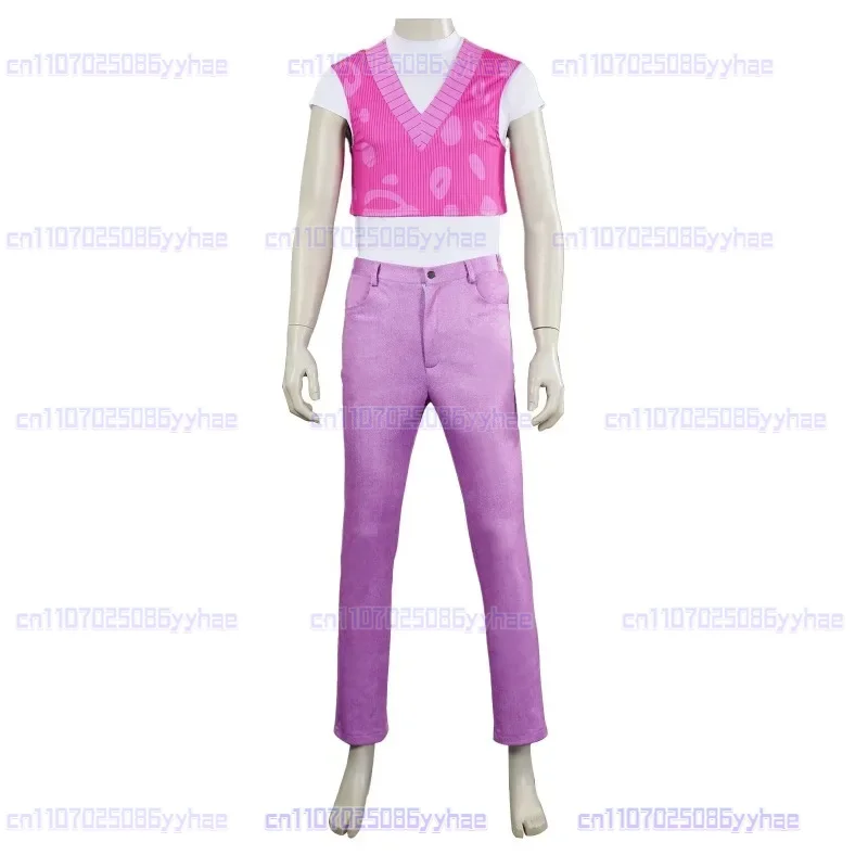 KPop Demon Hunters Saja Boys Mystery Cosplay Costume Top Pants Wig Set Adult Kids Halloween Carnival Party Roleplay Outfits