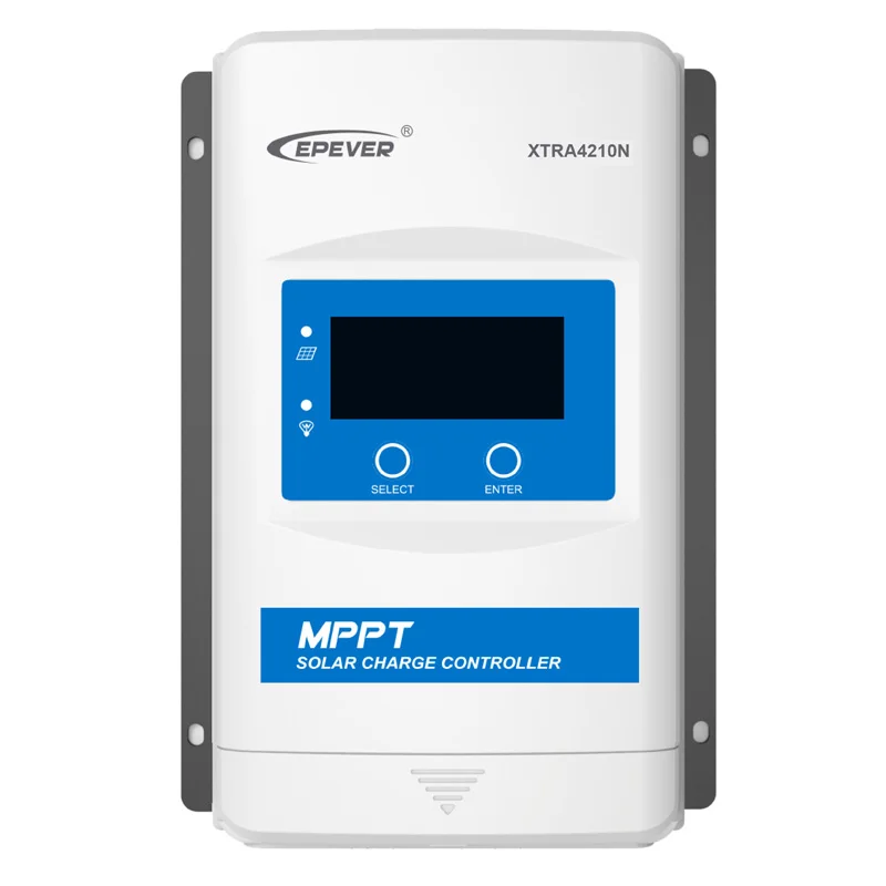Free Shipping EPever XTRA4210N G3 40A MPPT Solar Charger Controller 12/24V Max PV 100V LCD Display For Home Camper Street Light