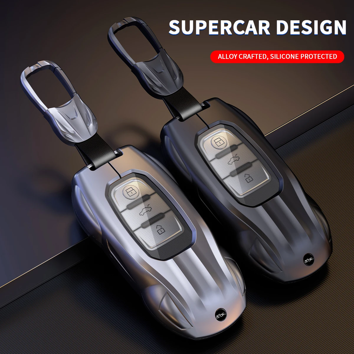 Car Remote Key Case Cover For Audi A1 A3 A4 A5 A6 A7 A8 Quattro Q3 Q5 Q7 2009 - 2014 Key Chain Accessories