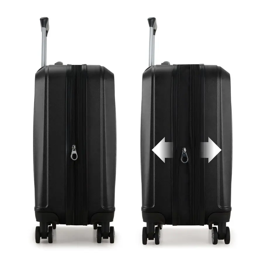 Bagagem Hardside Spinner, preta, 21 Carryon