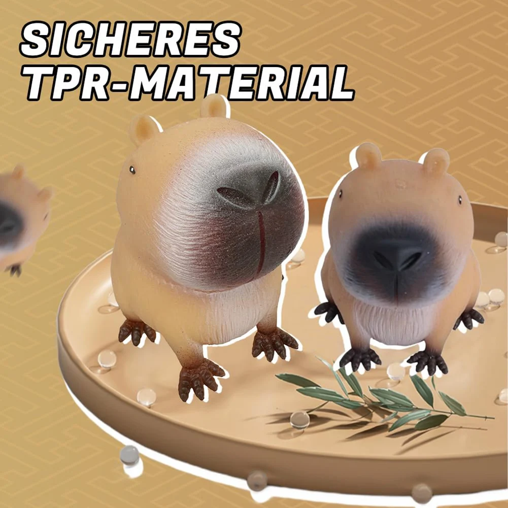 Bonito dos desenhos animados capivara mochi beliscar brinquedo mole brinquedo fidget antiestresse brinquedos kawaii plutônio lento rebote squeeze brinquedos mão relaxar presente