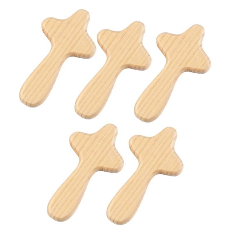 Set of 5 Handheld Pocket Crosses for Prayer and Meditations Home Decors