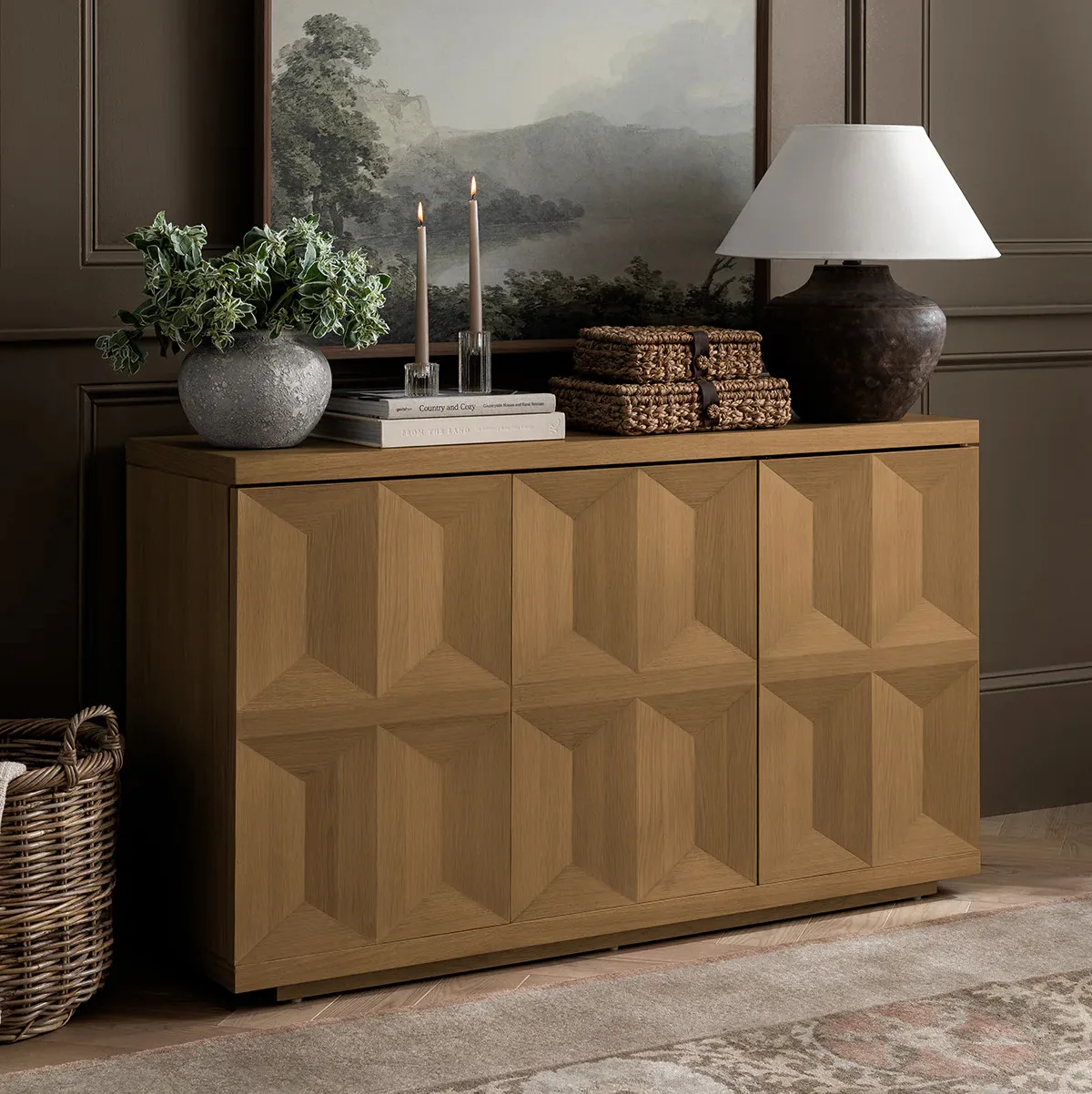 

✗x Solid Wood Entrance Cabinet American Luxury Sideboard for Home & Hotel Furniture New Living Room Storage Cabinet&