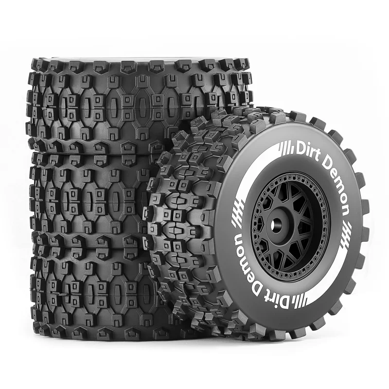 4PCS 80mm Short Course Off-Road Tires Wheels for 1/14 1/16 Traxxas Mini Slash RC Upgrade Parts