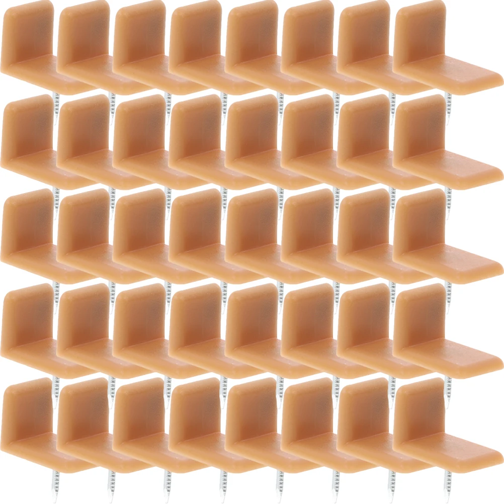 

40pcs Drawer Glides Plastic Iron Nails Smooth Sliding Reduce Friction Furniture Pads Repair Vanities Wooden Drawers
