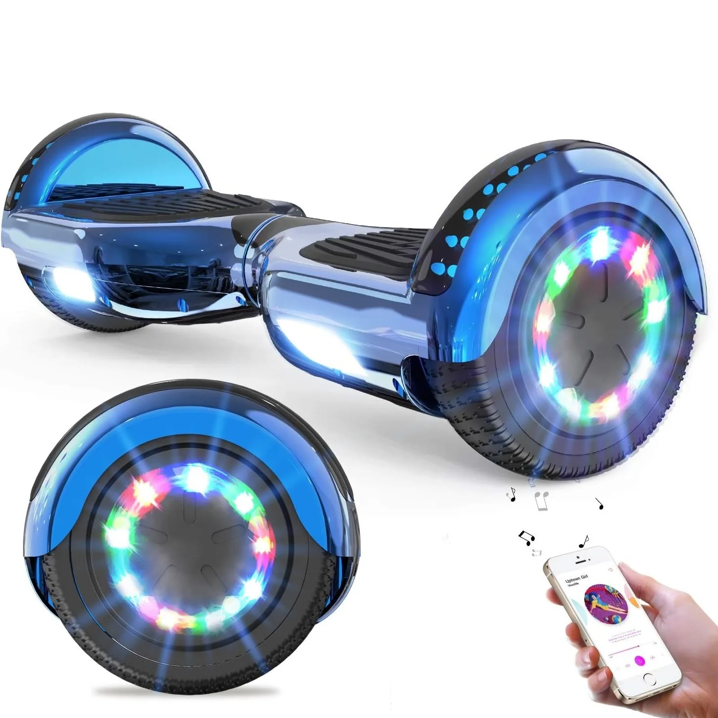 Hoverboard RCB KIDS | 6, 5 pulgadas, altavoz Bluetooth, luces LED 🛴