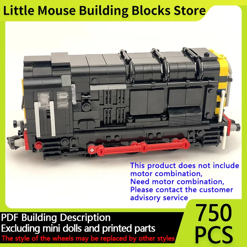 

City Car Model MOC Building Bricks Class 08 Diesel Locomotive Modular Technology Gifts Holiday Assemble Children Toys Suit