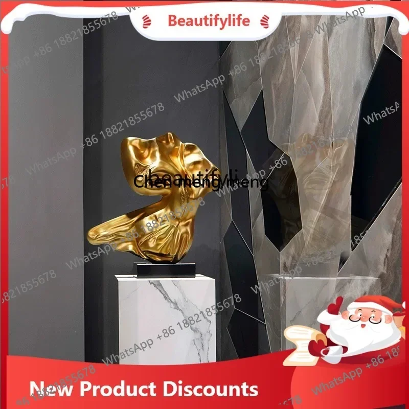 03 Sculpture ornament light luxury fashion entrance artwork hotel villa corridor foyer commercial building