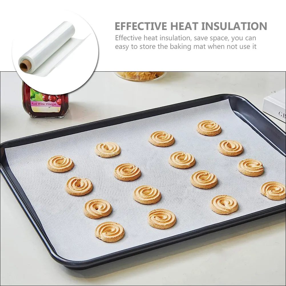 

Non stick Silicone Baking Mat 30cmx244cm Heat Resistant Reusable Dough Rolling Practical Liner Easy Clean Multi