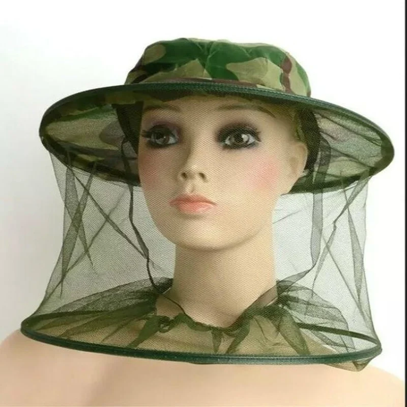 Fashion Insect Mosquito Net Mesh Face Fishing Hunting Outdoor Camping Hat