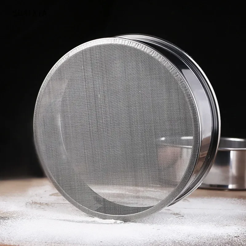 304 Stainless Steel Flour Sieve 40 Mesh Thickened Sesame Baking Tools Holding Ultrafine Flours Sift Kitchen Accesories