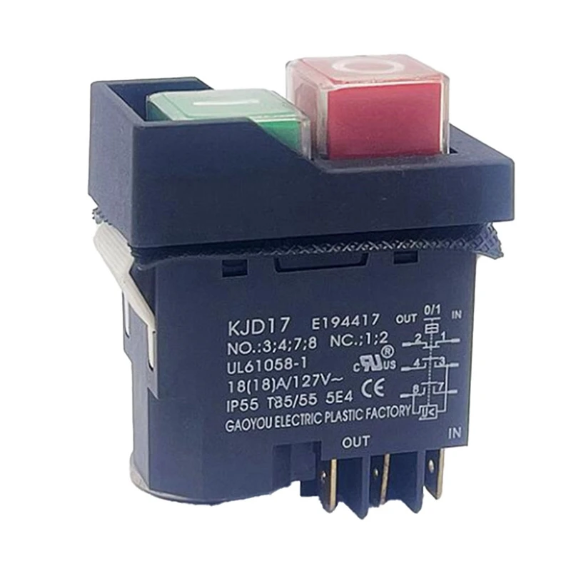 Waterproof Machine Switch Brushcutter Dual-voltage Switch AS Shown Waterproof Switch Flame-retardant PA66 Shell