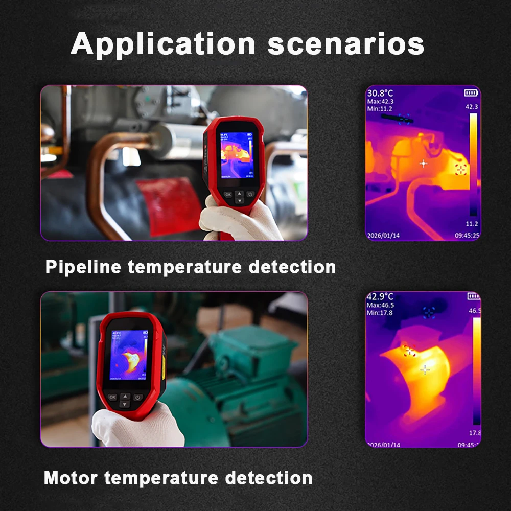 UNI-T UTi120S PLUS Thermal Imager Super Infrared Resolution 240x180 with Temperature Tracking & Alarm Thermal Imaging Camera view 3