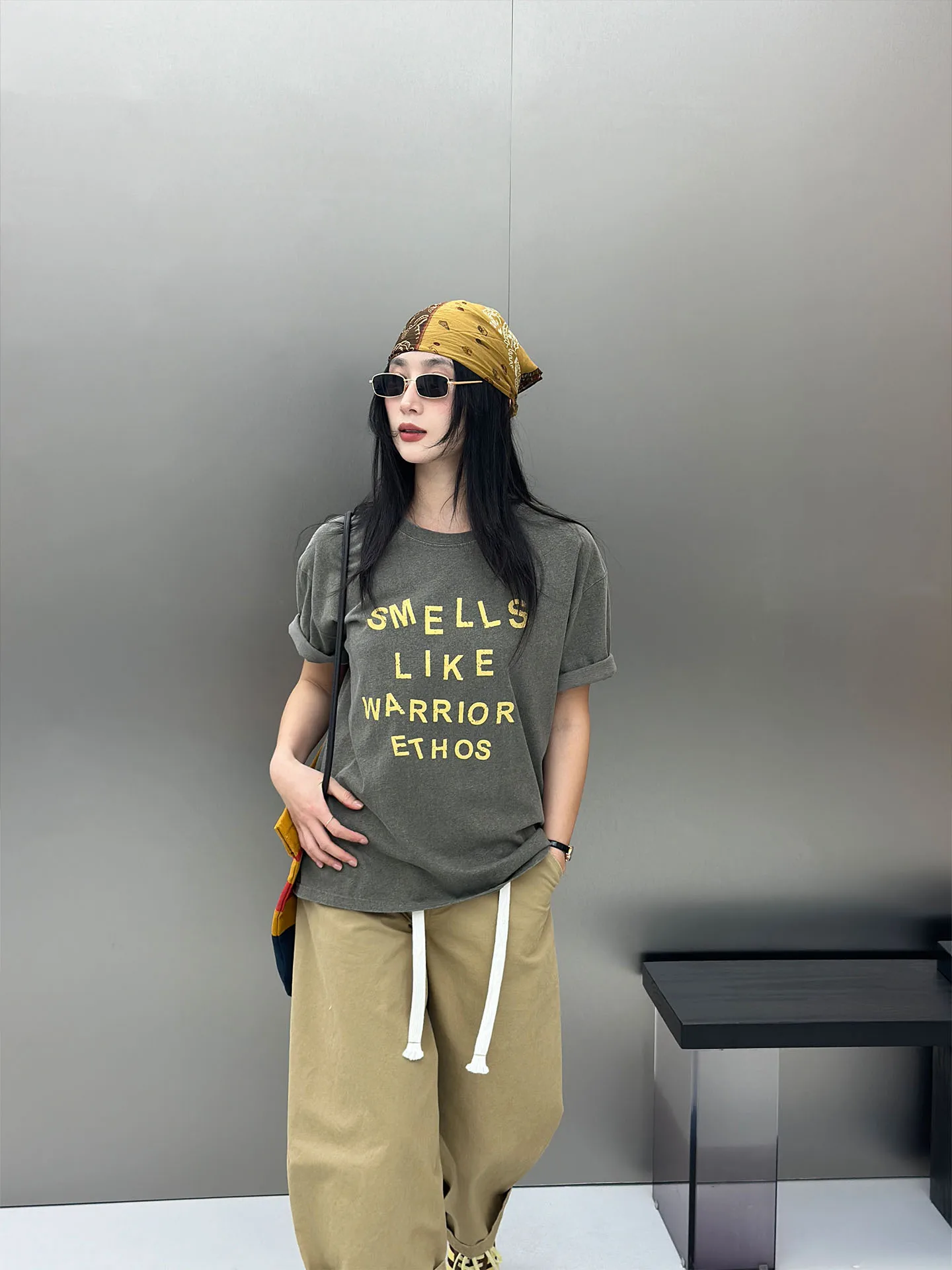 Casual round Neck Short Sleeve T-Shirt Women's Top Versatile Printed Craft Home Stir-Fry Color Process Letter Print 2026 New ...