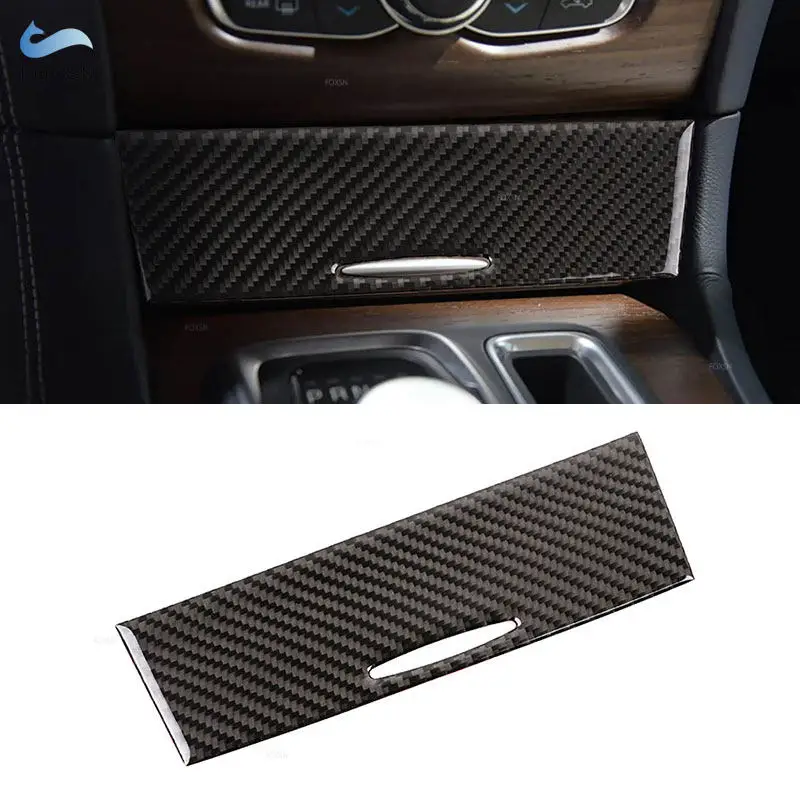 For Chrysler 300 300C 2011 2012 2013 2014 Car Styling Soft Carbon Fiber Center Control Cigarette Lighter Panel Frame Cover Trim