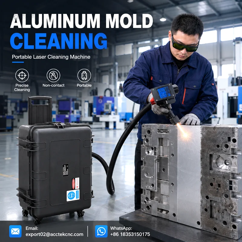 Mini Pulsed Laser Rust Removal Machine Suitcase 27KG Handheld Pulse Laser Cleaner 300w 500w for Car Body Paint Metal Restoration